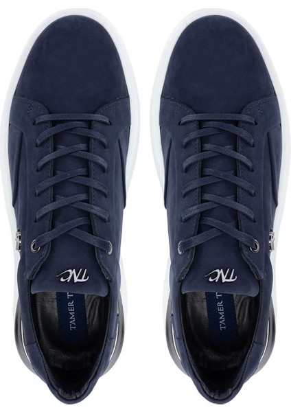 Erkek Deri Lacivert Nubuk Sneakers & Spor Ayakkabı 352 22292 Erk Ayk Y25 Lacı Nbk