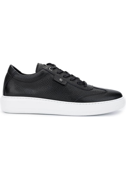 Erkek Deri Siyah Floter Sneakers & Spor Ayakkabı 352 22350 Erk Ayk Y25 Sıyah Fltr