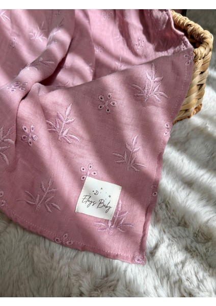 Çift Katlı Fistolu Müslin Battaniye %100 Pamuk 70X70CM