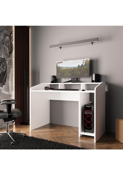 Nova S8382 Çalışma & Oyuncu Masası Beyaz 117 cm fiyatları