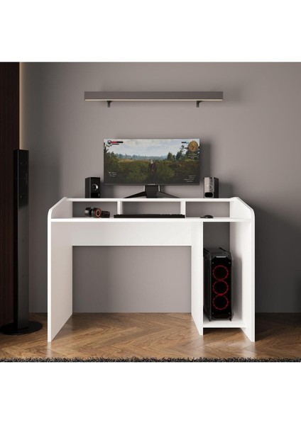 Nova S8382 Çalışma & Oyuncu Masası Beyaz 117 cm fırsatları