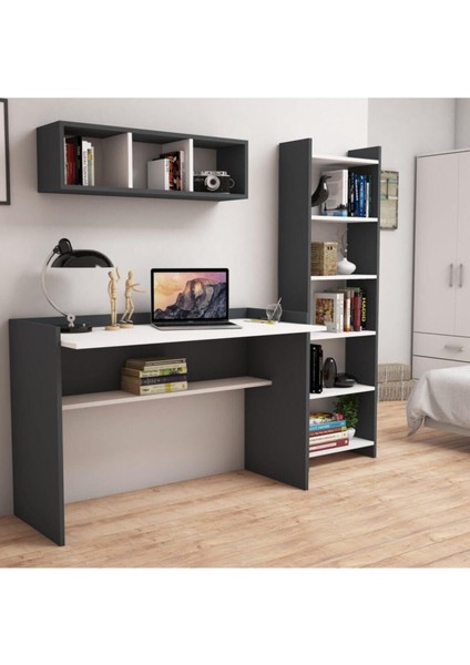 U7030 Hürrem Kitaplık ve Raflı Çalışma