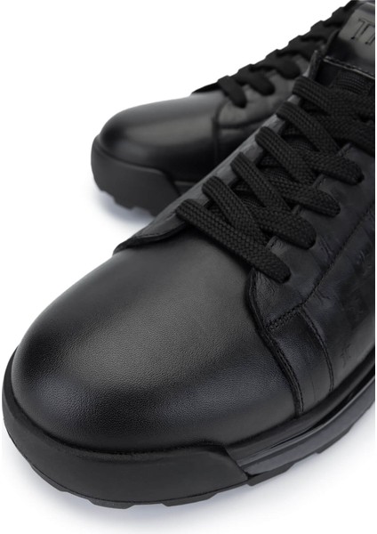 Erkek Deri Siyah Sneakers & Spor Ayakkabı 1118 096 Erk Ayk Y25 Sıyah Bsk