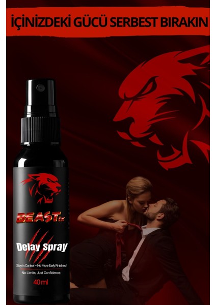 Beastix 40ML Su Bazlı Uzun Etkili Deneyim Sprey – Hafif Yapı & Konforlu Kullanım