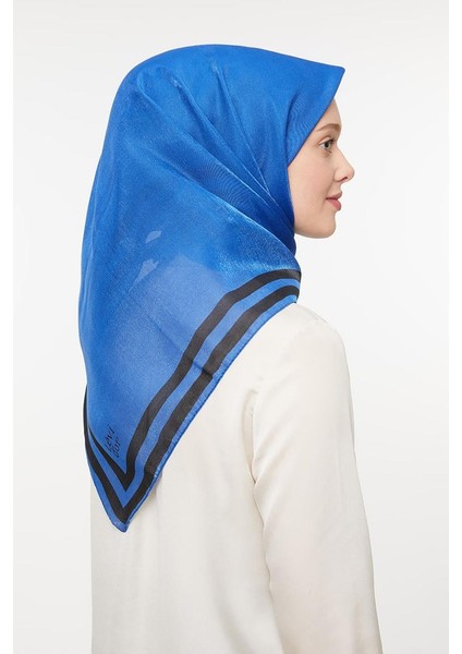 Saks Mavisi Kehribar Eşarp