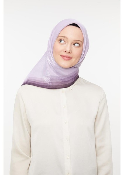 Açık Eflatun Kehribar Eşarp modelleri