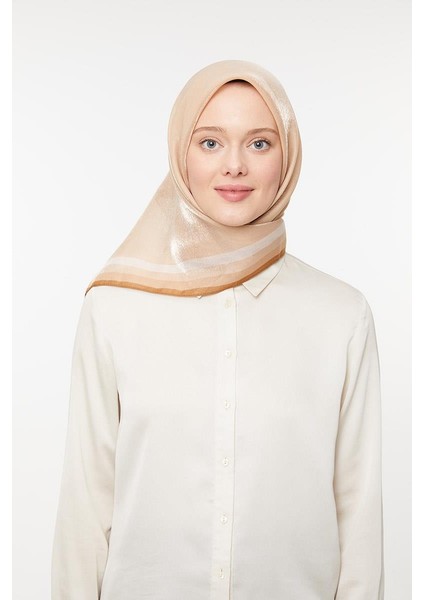 Sütlü Kahve Kehribar Eşarp