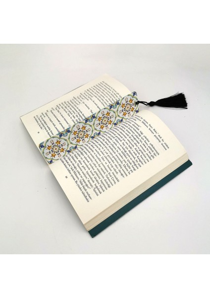 Italyan Desen Baskılı, Püsküllü Kitap Ayracı(Hediyelik BOOKMARK,AYRAÇ-132) fiyatları
