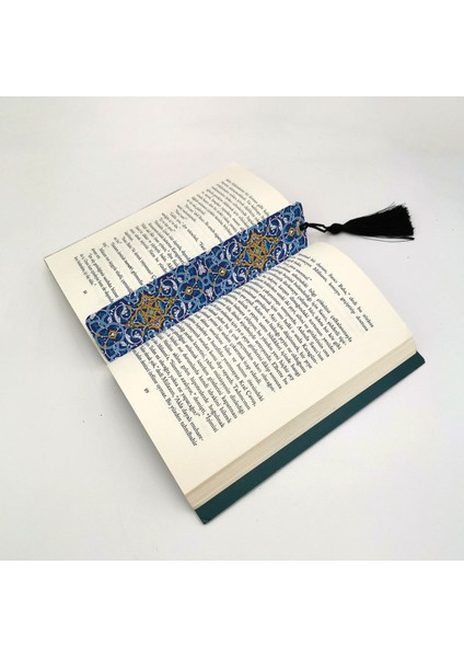 Rumi Desen Baskılı, Püsküllü Kitap Ayracı (Hediyelik BOOKMARK,AYRAÇ-138)