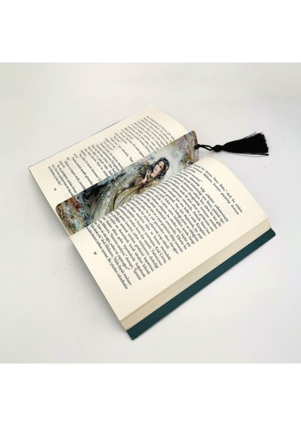 Türk Kızı Baskılı, Püsküllü Kitap Ayracı (Hediyelik BOOKMARK,AYRAÇ-113)