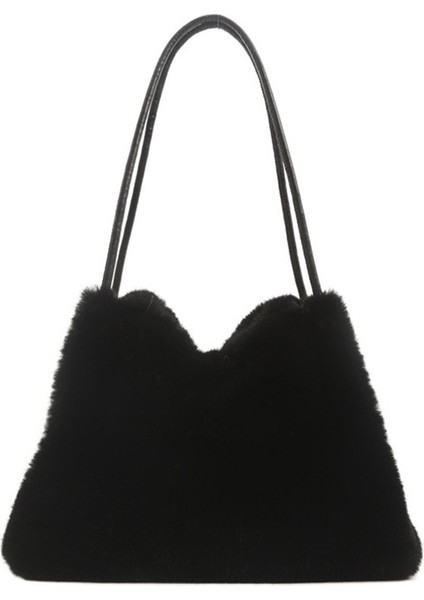 Bayan Tote Çanta Peluş Çanta Moda Kadın Omuz Çantası Günlük Crossbody Çanta Hobo Çanta (Yurt Dışından)