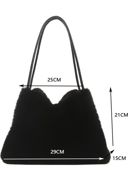 Bayan Tote Çanta Peluş Çanta Moda Kadın Omuz Çantası Günlük Crossbody Çanta Hobo Çanta (Yurt Dışından) fiyatları