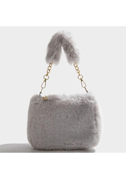 Bayan Tote Çanta Peluş Çanta Moda Kadın Omuz Çantası Günlük Crossbody Çanta Hobo Çanta (Yurt Dışından)