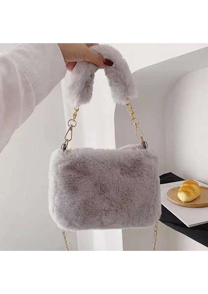 Bayan Tote Çanta Peluş Çanta Moda Kadın Omuz Çantası Günlük Crossbody Çanta Hobo Çanta (Yurt Dışından) fiyatları
