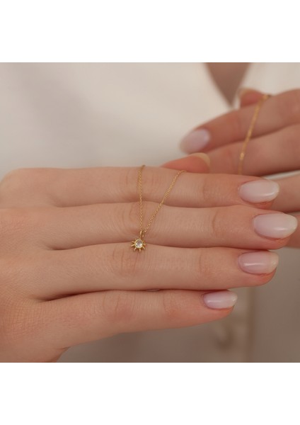 Jewel 14 Ayar Altın Güneş Motifli Kolye – Işığınızı Yansıtın fiyatları