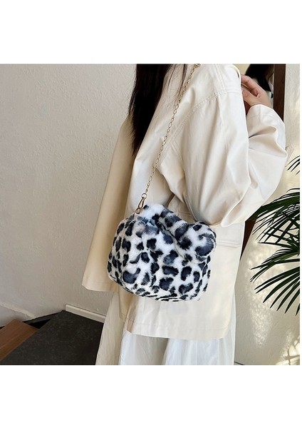 Bayan Küçük Peluş Çanta Moda Kadın Crossbody Çanta Hobo Çanta (Yurt Dışından) modelleri