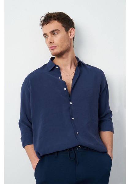 Modal Uzun Kol Rahat Kesim Erkek Gömlek fırsatları