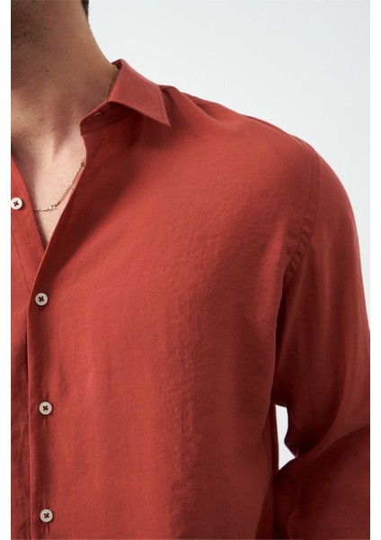 Modal Uzun Kol Rahat Kesim Erkek Gömlek fırsatları