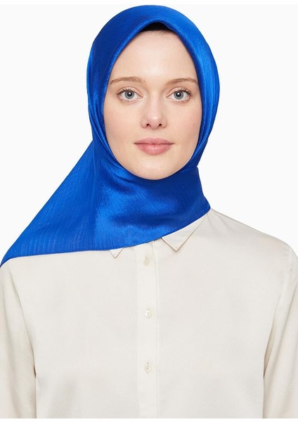 Saks Mavisi Janjan Eşarp