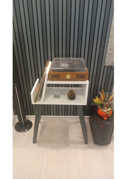 Suntalam Plak Masası Geometrik 30 cm 20 cm 50 cm Beyaz