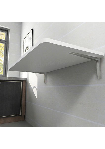 45X70 cm Oval Köşeli Parlak Beyaz Duvara Monte Katlanır Oval Köşeli Masa indirimleri