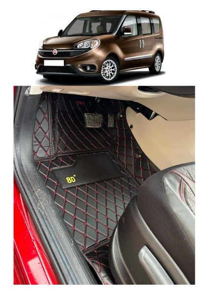 Fiat Doblo 2013-2020 Arası Araca Özel 8d Havuzlu Paspas Takımı