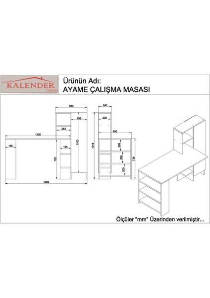 Ayame Çalışma Masası AYM02
