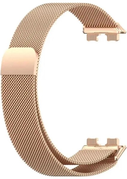 Huawei Band 10 Uyumlu Hasır Milano Metal Mıknatıslı Kordon