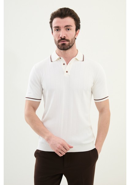 Triko Polo Düğmeli Yaka