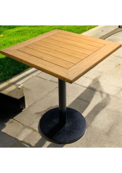 Cafe Masa Bambu Ahşap Yemek Masası