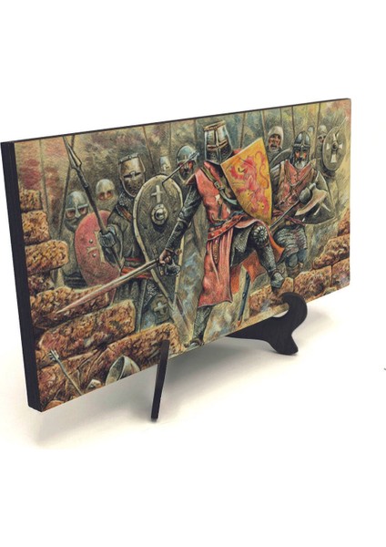 Bizans Şövalyeleri Baskılı Mdf Masaüstlük 10X20