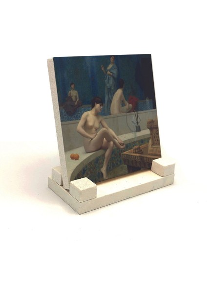 Hamam Baskılı Taş Masaüstlük 10X10