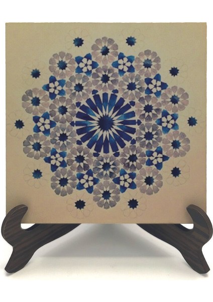 Geometrik Desen Baskılı Mdf Masaüstlük 10X10 fiyatları