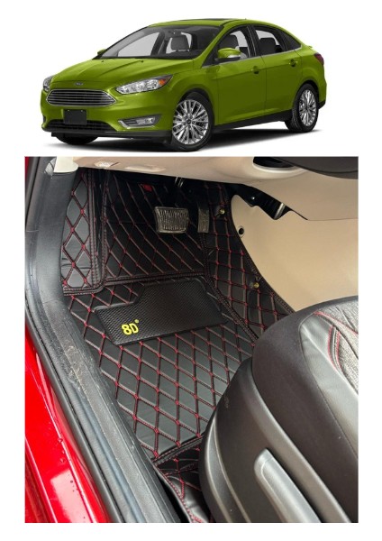 Ford Focus 2012-2018 Arası Araca Özel 8d Havuzlu Paspas Takımı