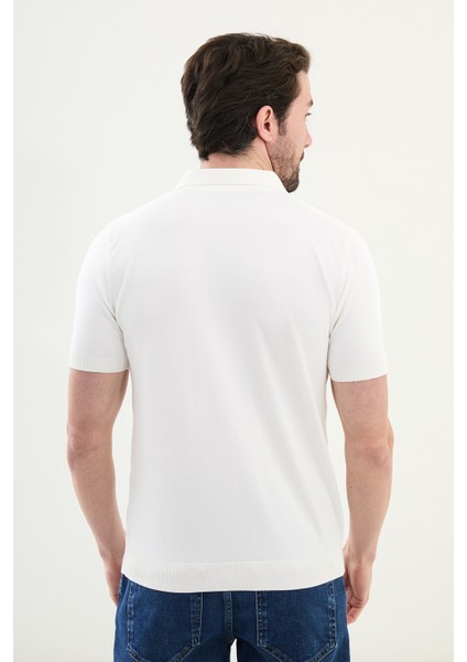 Triko Polo Düğmeli Yaka