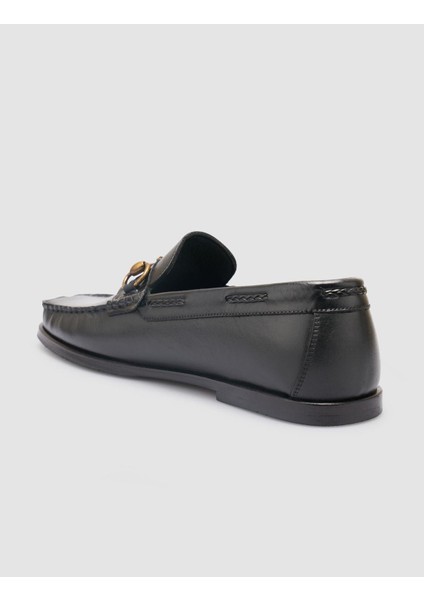 Deri Siyah Erkek Loafer