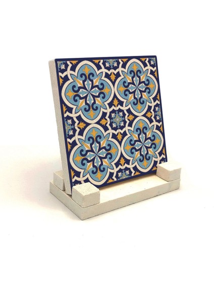 Italyan Deseni Baskılı Taş Masaüstlük 10X10