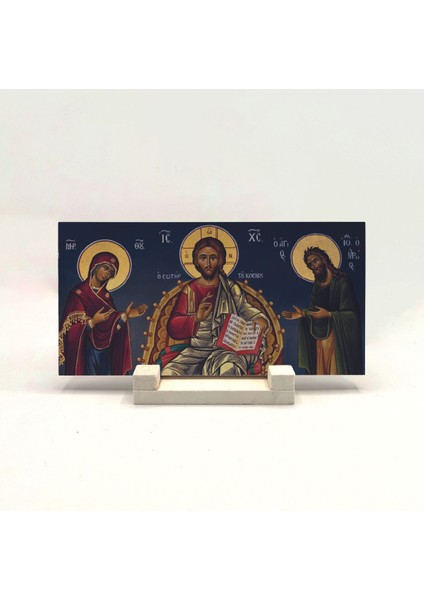 Ortodoks Icon Baskılı Taş Masaüstlük 10X20