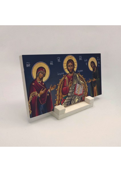 Ortodoks Icon Baskılı Taş Masaüstlük 10X20