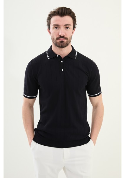 Triko Polo Düğmeli Yaka