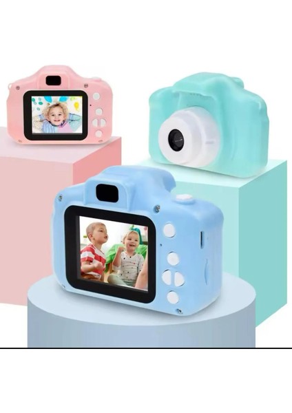 Çocuk Fotoğraf Makinesi Mini Fotoğraf Makinesi Çocuk 1080P Hd Selfie Kamera