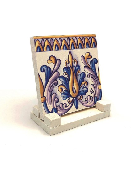 Italyan Deseni Baskılı Taş Masaüstlük 10X10