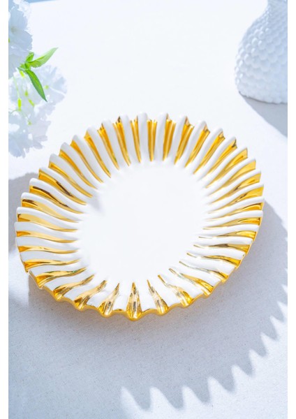 Alba Dekoratif Oval Sunum Tabak - 38 cm