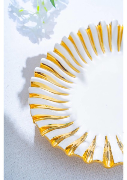 Alba Dekoratif Oval Sunum Tabak - 38 cm