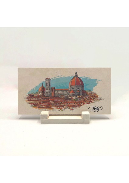 Italya Baskılı Taş Masaüstlük 10X20