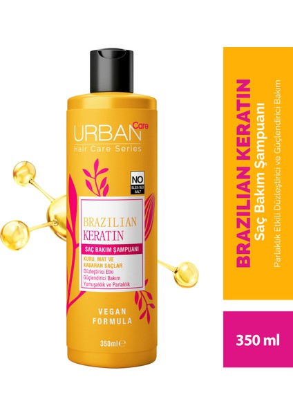Brazilian Keratin Düzleştirici Etkili Saç Bakım Seti 5'li Set-Vegan indirimleri