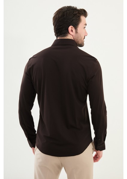 Düz Slim Fit Erkek Gömlek modelleri