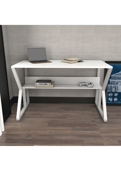 Decorotika Wake Çalışma Masası Beyaz Beyaz