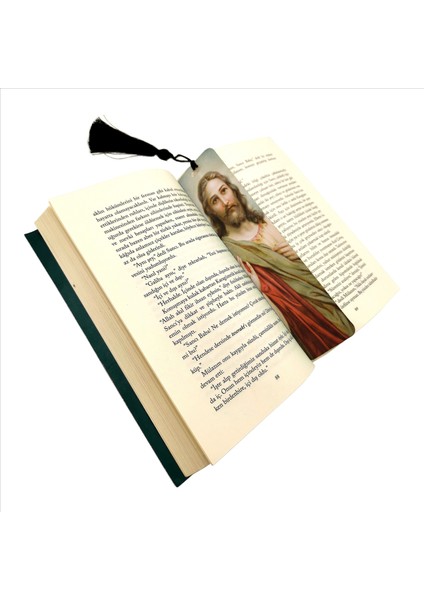 Hz.isa Baskılı, Püsküllü Kitap Ayracı (Hediyelik BOOKMARK,AYRAÇ-104)