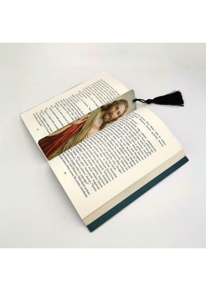 Hz.isa Baskılı, Püsküllü Kitap Ayracı (Hediyelik BOOKMARK,AYRAÇ-104)